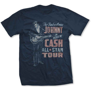 Johnny Cash T-Shirt: All Star Tour (Back Print)