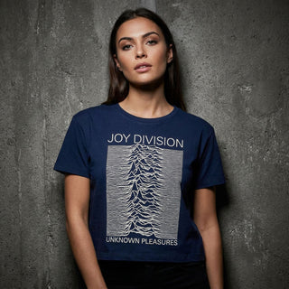 Joy Division Ladies Crop Top: Unknown Pleasures