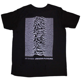 Joy Division Unisex T-Shirt: Pulsar Pocket Wave (Black) (Back Print)