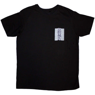 Joy Division Unisex T-Shirt: Pulsar Pocket Wave (Black) (Back Print)
