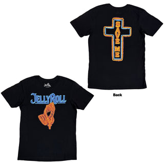 Jelly Roll T-Shirt: Save Me Neon (Black) (Back Print)