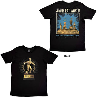 Jimmy Eat World T-Shirt: Bleed American (Black) (Back Print)