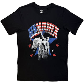 Jimi Hendrix T-Shirt: Flag (Black)
