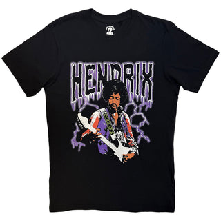 Jimi Hendrix T-Shirt: Lightning (Black)
