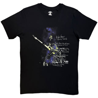 Jimi Hendrix T-Shirt: Purple Haze Lyrics (Black)