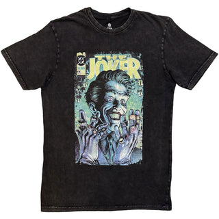 DC Comics Stone Wash T-Shirt: Joker Rings (Black)