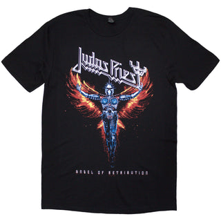 Judas Priest Unisex T-Shirt: Angel Of Retribution Tracklst (Back Print) (Black)