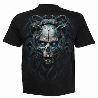 Spiral T-Shirt: Human 2.0 (Black) (Back Print)