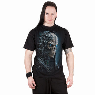 Spiral T-Shirt: Human 2.0 (Black) (Back Print)