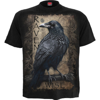 Spiral T-Shirt: Raven Wise (Black)