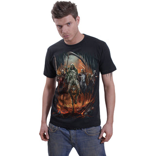 Spiral T-Shirt: Revelation (Black) (Back Print)