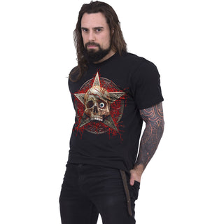 Spiral T-Shirt: Creeping Curse (Black) (Back Print)