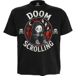 Spiral T-Shirt: Doom Scrolling (Black)