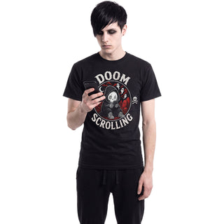 Spiral T-Shirt: Doom Scrolling (Black)
