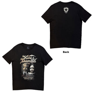 King Diamond T-Shirt: Saint Lucifer's Hospital (Black) (Back Print)