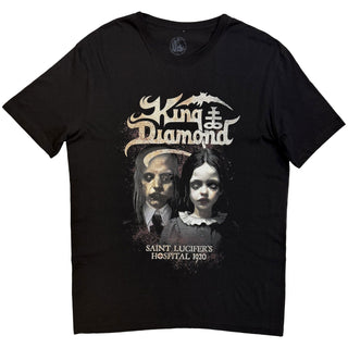 King Diamond T-Shirt: Saint Lucifer's Hospital (Black) (Back Print)