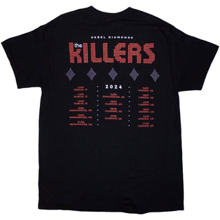 The Killers T-Shirt: Tour '24 Rebel Diamonds (Back Print & Ex-Tour)