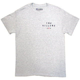The Killers Unisex T-Shirt: Tour '24 Roulette Wheel (Grey) (Back Print & Ex-Tour)