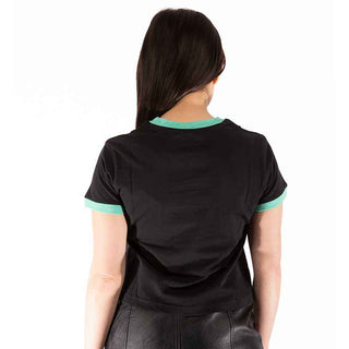 KISS Ladies Crop Top: St Paddy's Ringer