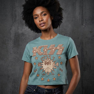 KISS Ladies Crop Top: Spirit of '76