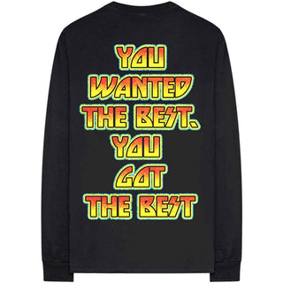 KISS Unisex Long Sleeve T-Shirt: You Wanted The Best (Black) (Back Print)