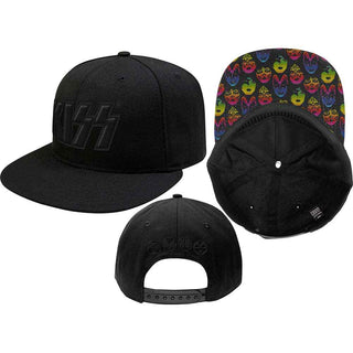 KISS Snapback Cap: Neon Faces