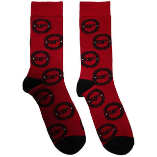 KISS Unisex Ankle Socks: Buzzsaw Logo Pattern