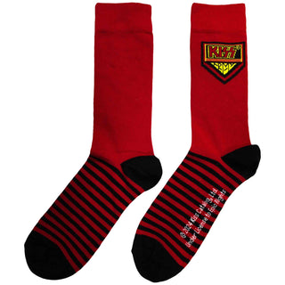 KISS Unisex Ankle Socks: Army (Red) (UK Size 6 - 11)