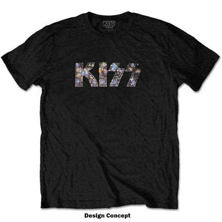 KISS Embellished T-Shirt: Logo (Diamante)