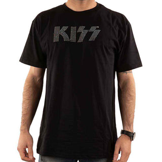 KISS Embellished T-Shirt: Logo (Diamante)