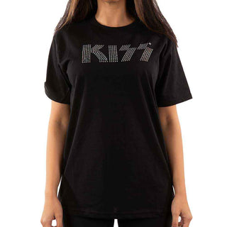 KISS Embellished T-Shirt: Logo (Diamante)