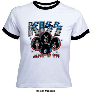 KISS Ringer T-Shirt: Alive in '77