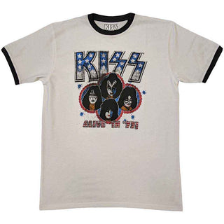 KISS Ringer T-Shirt: Alive in '77