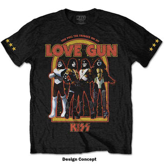 KISS T-Shirt: Love Gun Stars