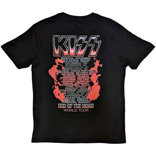 KISS T-Shirt: End Of The Road Tour Red (Back Print)