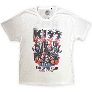 KISS T-Shirt: End Of The Road Band Playing (Back Print)