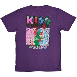 KISS T-Shirt: End Of The Road Colour Pop (Back Print)