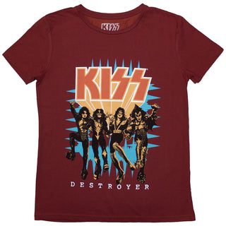 KISS Ladies T-Shirt: Destroyer 3D Logo