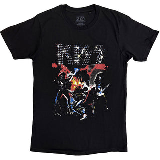 KISS T-Shirt: Band Sparkle (Black)