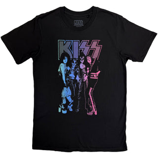 KISS T-Shirt: Purple Band (Black)