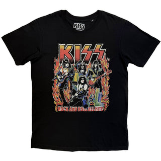 KISS T-Shirt: Rock And Roll All Nite (Black)