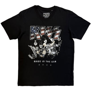 KISS T-Shirt: Made In The USA (Black)