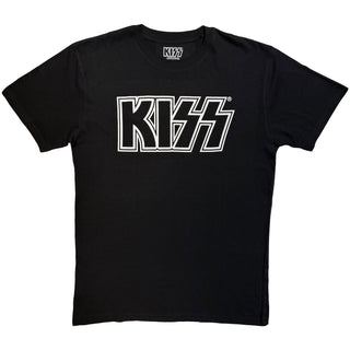 KISS T-Shirt: Logo Mono (Black)
