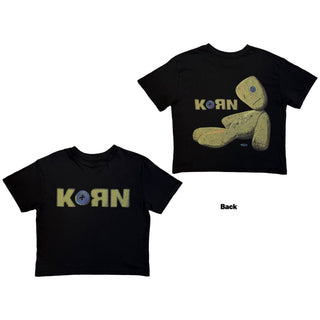 Korn Ladies Crop Top: Doll Issues (Back Print)