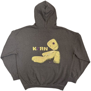 Korn Pullover Hoodie: Doll Issues (Charcoal Grey) (Back Print)