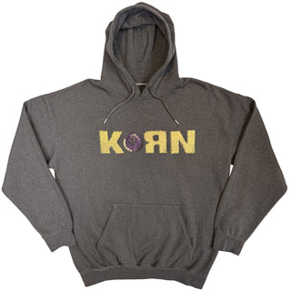 Korn Pullover Hoodie: Doll Issues (Charcoal Grey) (Back Print)