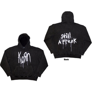 Korn Unisex Pullover Hoodie: Still A Freak (Back Print & Wash Collection)