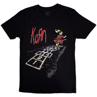 Korn T-Shirt: Follow The Leader Hopscotch (Back Print)
