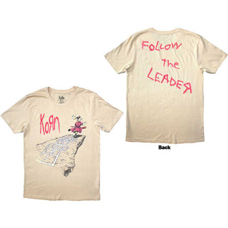 Korn Unisex T-Shirt: Follow The Leader Hopscotch (Back Print)