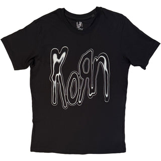 Korn T-Shirt: Metallic Logo (Black)